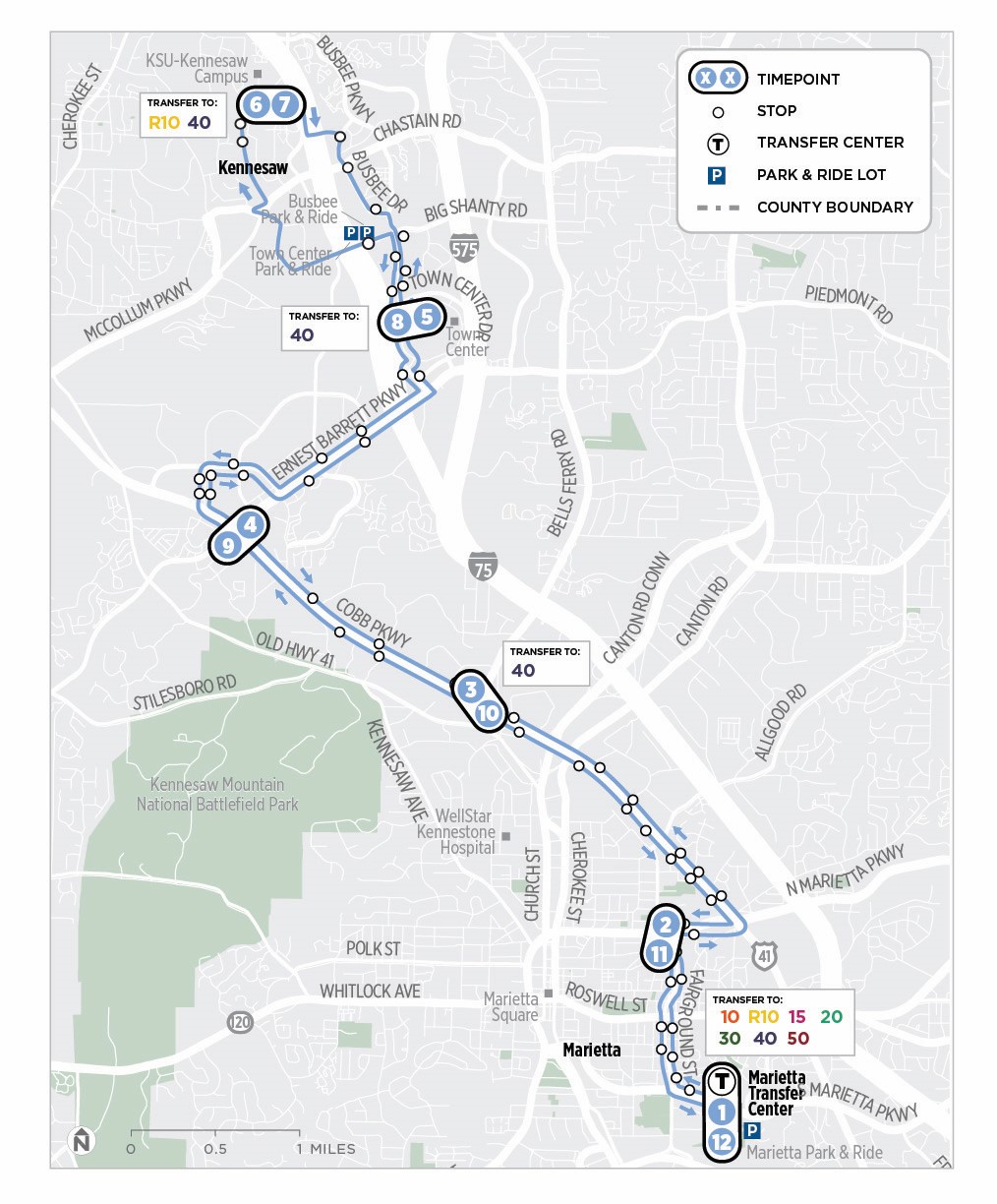 CobbLinc Route: Route 45 | Cobb County Georgia